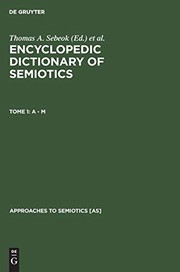 Cover of: - M: Encyclopedic Dictionary of Semiotics, Tome 1