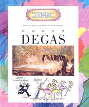 Cover of: Edgar Degas by Mike Venezia