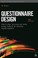 Cover of: Questionnaire Design