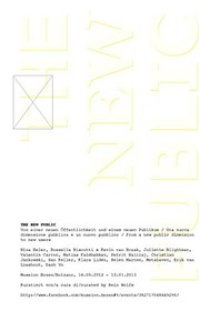 Cover of: New Public by Frederico Campagna, Maria Lind, Rein Wolfs, Christian Jankowski