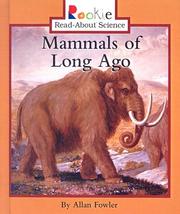 Cover of: Mammals of Long Ago