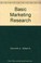 Cover of: Basic Marketing Research.