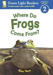 Cover of: Where Do Frogs Come from