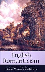 Cover of: English Romanticism (Greenhaven Press Companion to Literary Movements and Genres)