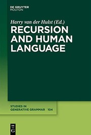 Cover of: Recursion and human language by edited by Harry van der Hulst.