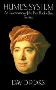 Cover of: Hume's System: An Examination of the First Book of His Treatise
