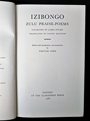 Cover of: Izibongo: Zulu praise-poems