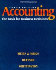 Cover of: Accounting: the basis for business decisions.