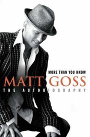 Cover of: Matt Goss by Matt Goss