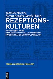 Cover of: Rezeptionskulturen by Mathias Herweg, Stefan Keppler