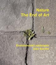 Cover of: Alan Sonfist: Nature-The End Of Art