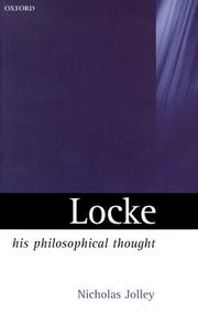 Cover of: Locke: His Philosophical Thought