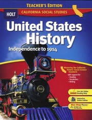 Cover of: United States History Independence to 1914