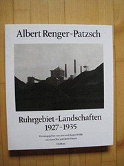 Cover of: Ruhrgebiet-Landschaften, 1927-1935 by Albert Renger-Patzsch