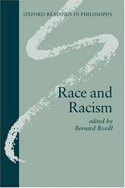 Cover of: Race and Racism (Oxford Readings in Philosophy)