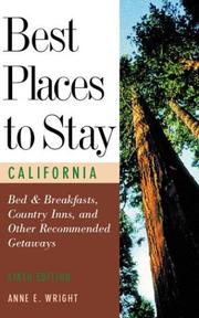 Cover of: Best Places to Stay in California