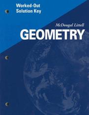 Cover of: Geometry by Lee Stiff, Ron Larson, Ron Larson, Laurie Boswell, Lee Stiff