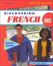 Cover of: Discovering French-Rouge by Rebecca M. Valette, Jean-Paul Valette