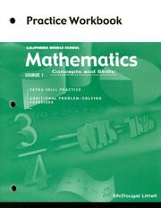 Cover of: Mathematics Concepts And Skills Course 1 Practice Workbook