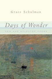 Cover of: Days of wonder: new and selected poems