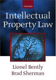Cover of: Intellectual property law by Lionel Bently