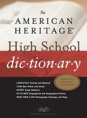 Cover of: The American Heritage® High School Dictionary