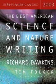 Cover of: The Best American Science and Nature Writing 2003 (The Best American Series (TM)) by 