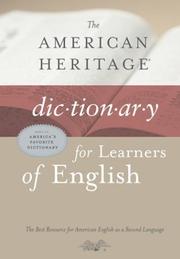Cover of: The American Heritage dictionary for learners of English.