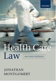 Cover of: Health care law