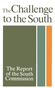 Cover of: The Challenge to the South: The Report of the South Commission