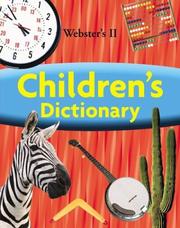 Cover of: Webster's II children's dictionary.