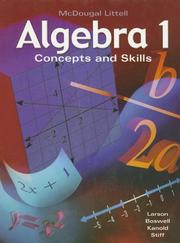 Cover of: Algebra 1 by Ron Larson, Laurie Boswell