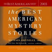 Cover of: The Best American Mystery Stories 2003 by Michael Connelly, Otto Penzler