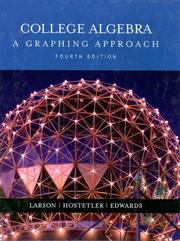 Cover of: College Algebra by Bruce H. Edwards, Ron Larson, Robert P. Hostetler