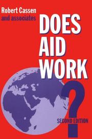 Cover of: Does aid work? by Robert Cassen
