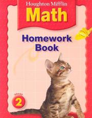 Cover of: HM Math Homework Book Grade 2