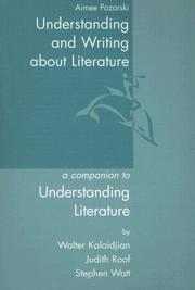 Cover of: Understanding Literature: An Introduction To Reading And Writing