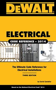 Cover of: Dewalt electrical code reference by Daniel Sandefur