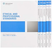 Cover of: CFA Program Curriculum 2020 Level III, Volumes 1 - 6 by CFA Institute