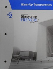 Cover of: Discovering French Nouveau! 2 Blanc: Warm-up Transparencies