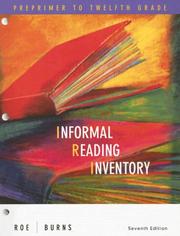 Cover of: Informal Reading Inventory