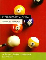 Cover of: Introductory Algebra