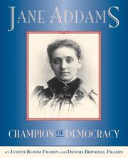 Cover of: Jane Addams: Champion of Democracy