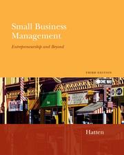 Cover of: Small Business Management: Entrepreneurship And Beyond