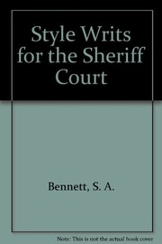 Cover of: Style writs for the sheriff court
