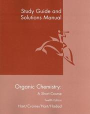 Cover of: Organic Chemistry, a Short Course by Harold Hart