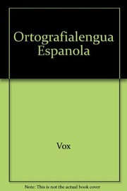Cover of: Ortografía: lengua española