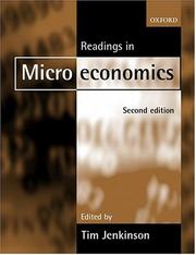 Cover of: Readings in Microeconomics by Tim Jenkinson