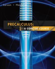 Cover of: Pre-calculus by Ron Larson, Robert P. Hostetler