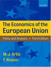 Cover of: The Economics of the European Union by Michael Artis, Frederick Nixson